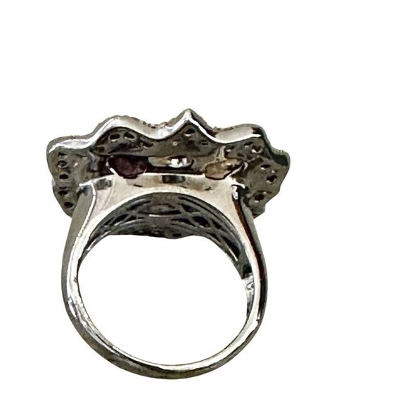 Michelle Albala Sterling Silver & 18k Gold Vermeil Multi-Gemstone Statement Ring - Picture 11 of 14